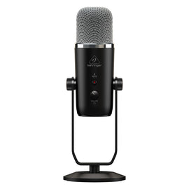 Micrófono de condensador BEHRINGER de múltiples cápsulas, interfaz USB incorporada, ideal para vocalistas, podcasters, grabaciones de campo, sesiones de home studio, conferencias telefónicas BIGFOOT - Hergui Musical