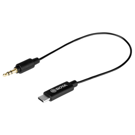 Cable BOYA adaptador de TRS de 3.5 macho a conector USB tipo C  BY-K2 - Hergui Musical
