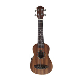 UKULELE 21" ELECTROACÚSTICO TOP AND SIDE DELUXE  CAMPERO   C-EA-UK-21-LX - herguimusical
