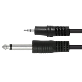 CABLE PLUG 3.5mm MACHO ESTEREO A PLUG 6.3mm MONO MACHO   KAPTON       CA-1682 - herguimusical