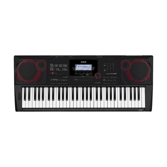 TECLADO CASIO CASIO PORTÁTIL DE 61 TECLAS TAMAÑO ESTÁNDAR, SENSIBILIDAD AL TACTO, POLIFONÍA MÁXIMA DE 64 NOTAS (32 PARA ALGUNOS TONOS), 800 TONOS PREDEFINIDOS  CT-X3000 - herguimusical