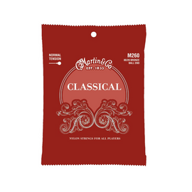 Juego de cuerdas nailon cristal, entorchado plata, normal .028-.043  MARTIN   41Y18M260 - Hergui Musical
