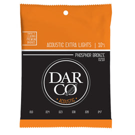 JGO. DE CUERDAS PARA GUITARRA ELECTRO ACÚSTICA, EXTRA LIGHT CAL. 10-47, BRONZE 92/8   DARCO  41Y18D210 - herguimusical