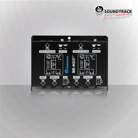CAJA DIRECTA PASIVA DOS CANALES XLR CAJA METALICA  SOUNDTRACK   DB-02 - herguimusical
