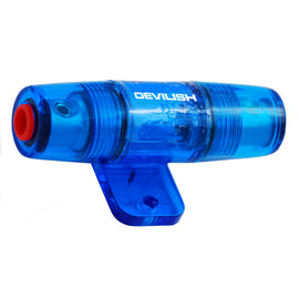 Distribuidor de poder niquel-oro 1 fusible AGU azul  DEVILISH   DFD-1DB - Hergui Musical