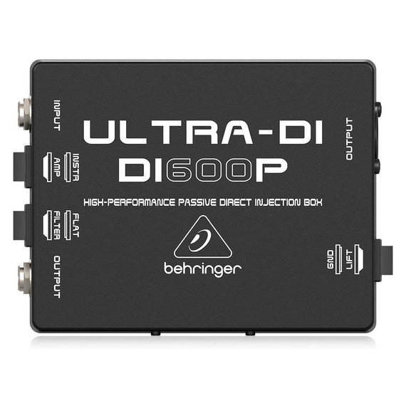 CAJA DE INYECCIÓN DIRECTA PASIVA BEHRINGER MULTIUSO DE ALTO RENDIMIENTO, IDEAL PARA APLICACIONES DE ESTUDIO Y ESCENARIO    DI600P - Hergui Musical