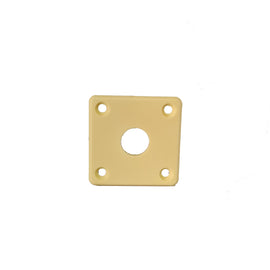 JACK PLATE CUADRADO PLASTICO - CREMA  PROLINE   DSP-CR - Hergui Musical