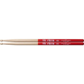 Baquetas 5A con punta de madera, tecnología Vic Grip, largo: 16 pulgadas, diámetro: 0.565 pulgadas, fabricadas en USA  VIC FIRTH  5AVG - Hergui Musical