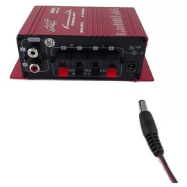 AMPLIFICADOR 2 CANALES 900W 4-16 OHM ROJO  RADOX   010-073 - Hergui Musical