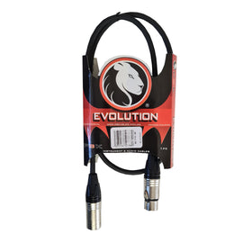 CABLE CANON A CANON MACHO-HEMBRA 3m EVOLUTION  PBK   EVCC-3 - herguimusical