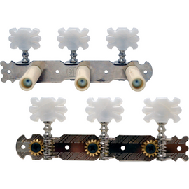 Maquinaria cromada MAXTONE, 3 afinadores por lado, para cuerdas de nylon, botones de plástico   GM-14N - herguimusical