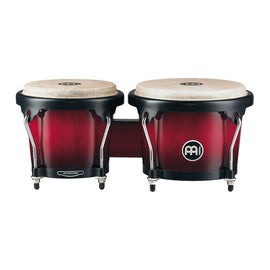 BONGO HEADLINER DE MEINL DE 6.75" y 8", TERMINADO LAQUEADO, FABRICADO CON MADERA DE CAUCHO, PARCHES DE PIEL DE BÚFALO  COLOR VINO BURST   HB-100-WRB - herguimusical