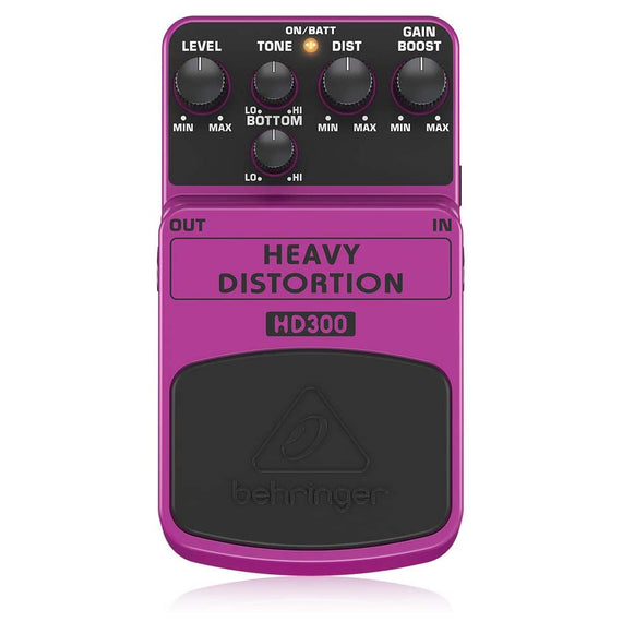 PEDAL BEHRINGER HEAVY DISTORTION  HD300 - Hergui Musical