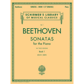 ALBUM PIANO BEETHOVEN 17 SONATAS VOL. 1   G. SCHIRMER   HL50251920 - herguimusical