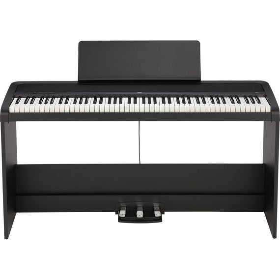 PIANO DIGITAL, 12 SONIDOS, AMPLIFICADOR 2 x 15w, USB, MIDI, COLOR NEGRO  KORG  B2SP-BK - Hergui Musical
