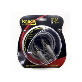 CABLE DE PLUG 3.5mm MACHO-MACHO  KRACK  KR-3.5-6 - Hergui Musical