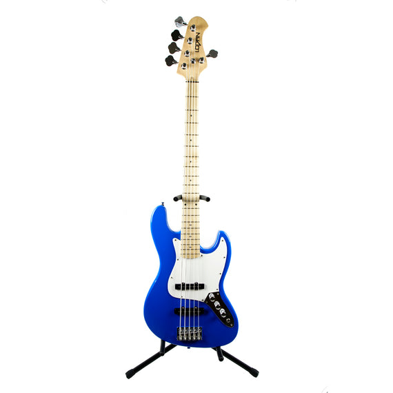 BAJO ELÉCTRICO 5 CUERDAS, COLOR BLUEBURST   LOGAN   L-EB-5C-1BL - Hergui Musical