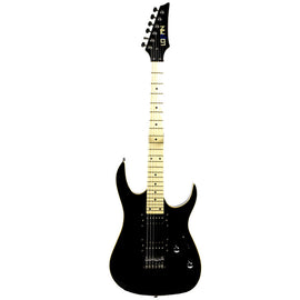 GUITARRA ELÉCTRICA TIPO RG, COLOR NEGRA  LOGAN   L-EG-TRG-BK - Hergui Musical