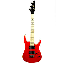 GUITARRA ELÉCTRICA TIPO RG, COLOR ROJA  LOGAN   L-EG-TRG-RD - Hergui Musical