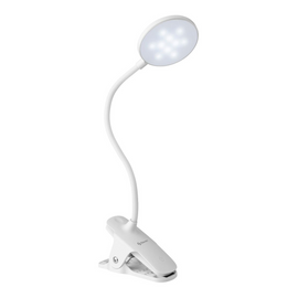 Lámpara led con cuello flexible, pinza y batería recargable  STEREN   LAM-091 - Hergui Musical