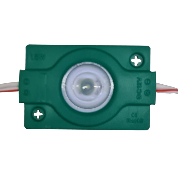 MÓDULO DE LED 12V LUPA 1.5w COLOR VERDE  WICKED   MOD-LED/LUP-GR - herguimusical