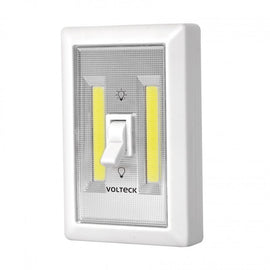 LUZ LED 200 IM PARA PARED CON INTERRUPTOR CON 3 PILAS AAA  VOLTECK  LUZ-AP - Hergui Musical