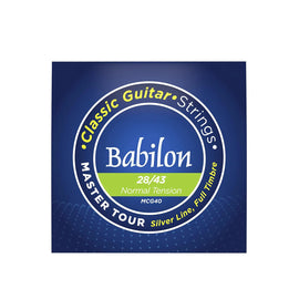 JGO. DE CUERDAS DE NYLON PARA GUITARRA CLÁSICA (.028-.043)  BABILON STRING   MCG40/2843 - Hergui Musical