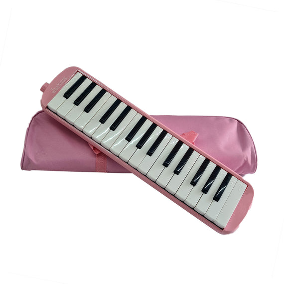 MELÓDICA DE 32 TECLAS , ESTUCHE DE TELA, COLOR ROSA  JENDRIX   ME-32APIN - Hergui Musical