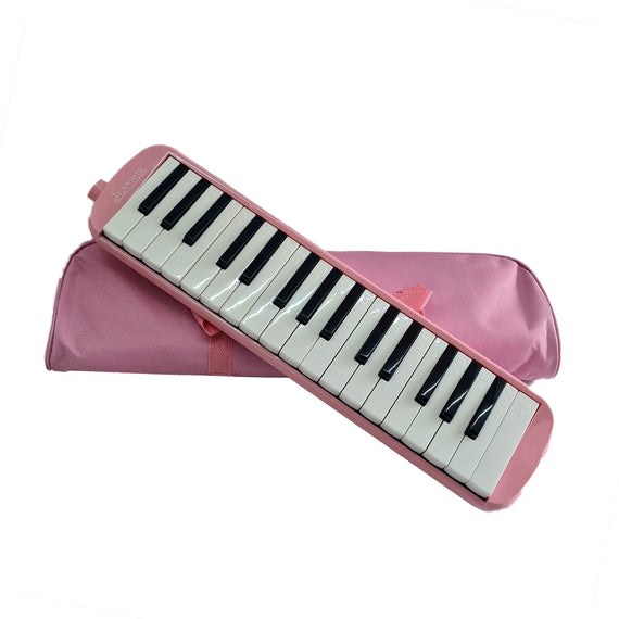 MELÓDICA DE 32 TECLAS , ESTUCHE DE TELA, COLOR ROSA  JENDRIX   ME-32APIN - Hergui Musical