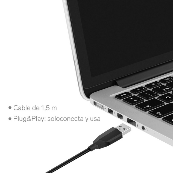 Micrófono Para Pc O Laptop, Con Cuello Flexible