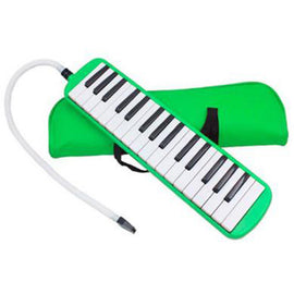 MELÓDICAS 32 TECLAS CON NOTAS BOLSA DE TELA COLOR VERDE  ROMMS   MLD-2GN - Hergui Musical