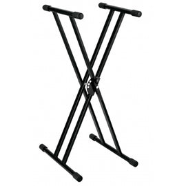 SOPORTE DOBLE DE TIJERA PARA TECLADO, ECONÓMICO  ROMMS   MS-232E - herguimusical