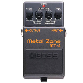 PEDAL DE EFECTO COMPACTO "METAL ZONE"  BOSS  MT-2 - herguimusical