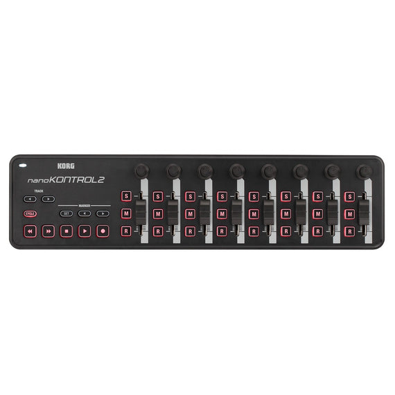 CONTROLADOR DE USB-MIDI FAIDER GENERACIÓN 2 COLOR NEGRO  KORG   NANOKONTROL2-BK - herguimusical