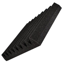 PANEL INDIVIDUAL DE ESPUMA ACÚSTICA MODELO PIRÁMIDE LÍNEA BÁSICA (30cmx30cmx5cm) COLOR NEGRO FOAM ACOUSTICS   PA-PE-BK - herguimusical