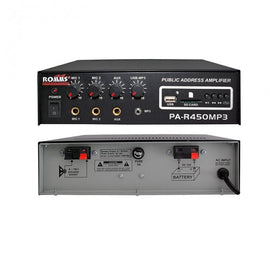 AMPLIFICADOR AUDIO 45w C/ LECTOR USB P/ MP3        PA-R450MP3 - herguimusical