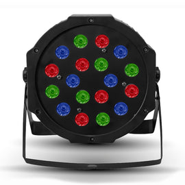 LUZ PAR LED 18 x 3w RGB DMX   MEGALUZ   PAR-18X3W-RGB - herguimusical