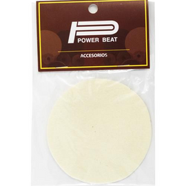 PROTECTOR POWERBEAT PARA PARCHE DE BOMBO, FIELTRO BLANCO   PBPPB-F - Hergui Musical