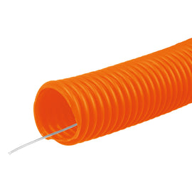 METRO DE POLIDUCTO 3/4" CORRUGADO FLEX. C/GUIA ROLLO 25M   TRUPER   PF-3/4GM - Hergui Musical