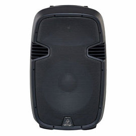 Bafle 15" activo de 800W para aplicaciones de refuerzo sonoro y driver de compresión de 1" pulgada, amplificador Clase AB, reproductor multimedia integrado, bluetooth  BEHRINGER   PK115A - Hergui Musical