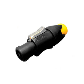 PLUG MACHO P/ AUDIO PROFESIONAL 4 PIN CON SEGURO  KAPTON   PL-266 - Hergui Musical