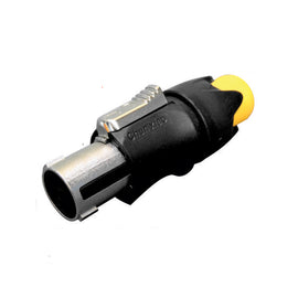 PLUG SPEAKON MACHO PARA AUDIO PROFESIONAL 4 PIN METAL CON SEGURO  KAPTON   PL-268M - Hergui Musical