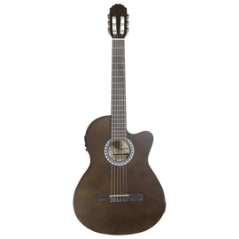 Guitarra clásica electroacústica GEWA, resaque, escala 4/4 (650 mm), cuerpo de tilo, unión de ABS, diapasón y puente de madera de pakka  PS510190 - Hergui Musical