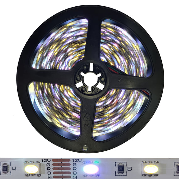 TIRA DE LEDS 5050 RGB (ROJO, VERDE y AZUL) 5m INTERIOR  WICKED   RGBW5050 - herguimusical