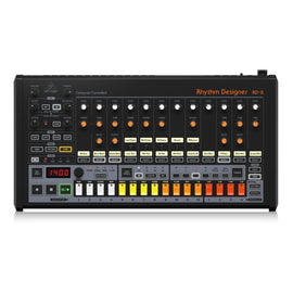 Caja de ritmos analógica con 16 sonidos de batería, secuenciados de 64 pasos, diseñador de ondas y filtro de modo dual  BEHRINGER   RD-8 - Hergui Musical