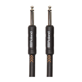 CABLE PARA INSTRUMENTO 6.3mm MACHO-MACHO, SERIE BLACK, PLUGS RECTOS 7.5m  ROLAND   RIC-B25 - herguimusical