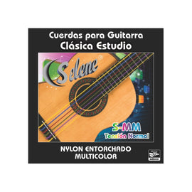 JGO DE CUERDAS NYLON Y ENTORCHADO MULTICOLOR  SELENE   S-MM - Hergui Musical