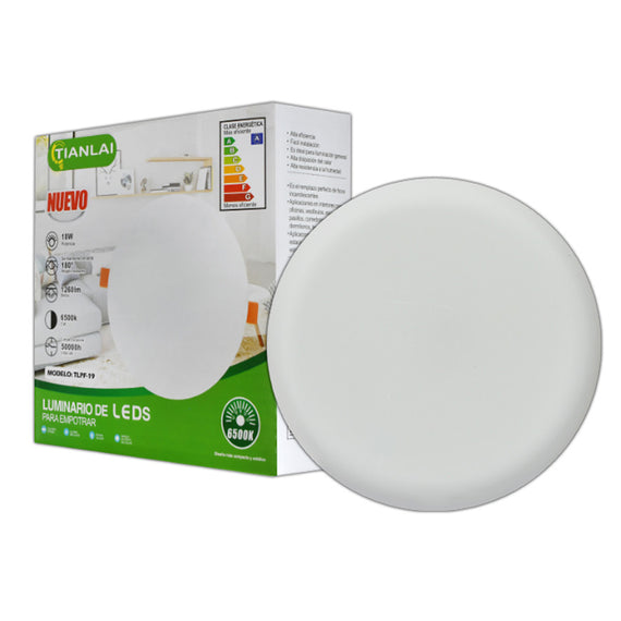LAMPARA PARA SOBREPONER 18w 12cm x 1.5cm  MEGALUZ   S38W18 - Hergui Musical