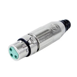 CANON HEMBRA XLR  PLATA METAL NIQ SWITCHCRAFT SAAA3FZ - herguimusical