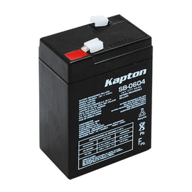 BATERIA RECARGABLE ACIDO SELLADA 6V 4A KAPTON       SB-0604 - Hergui Musical